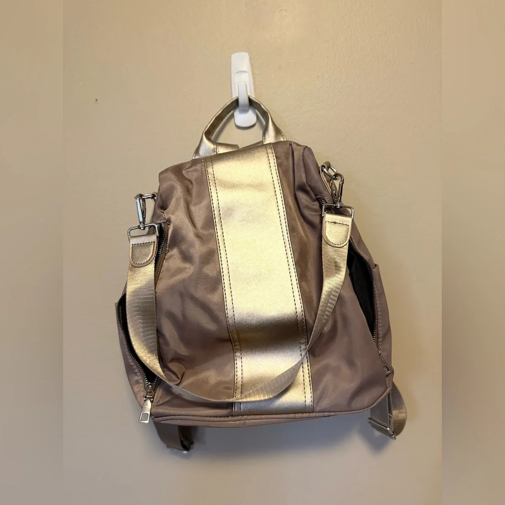 Elegant Gold and Brown‎ Women's Backpack
